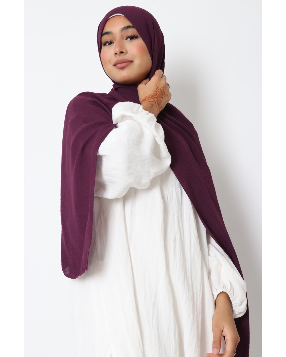 Hijab froissé mousseline Dellys