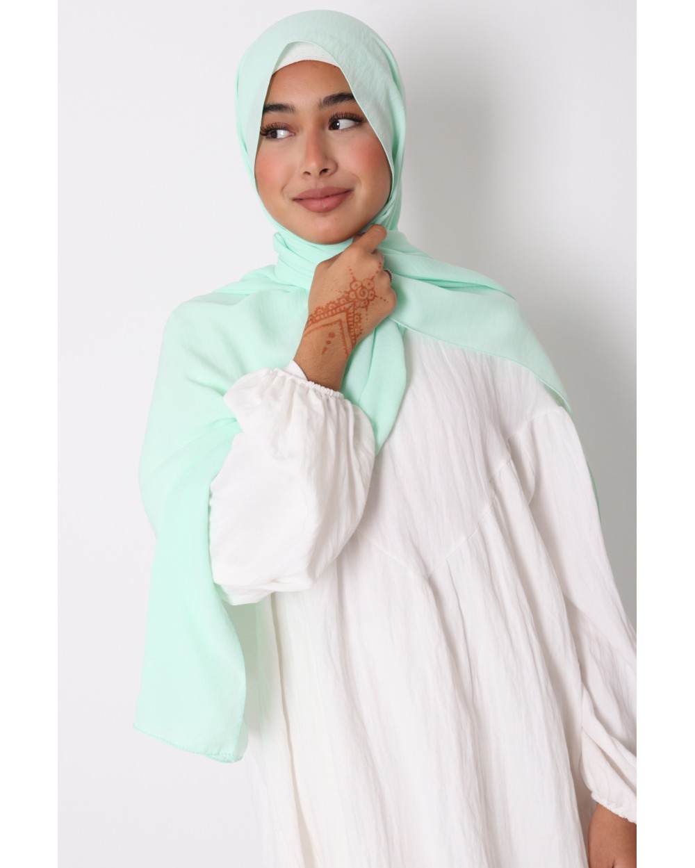 Hijab froissé mousseline Dellys
