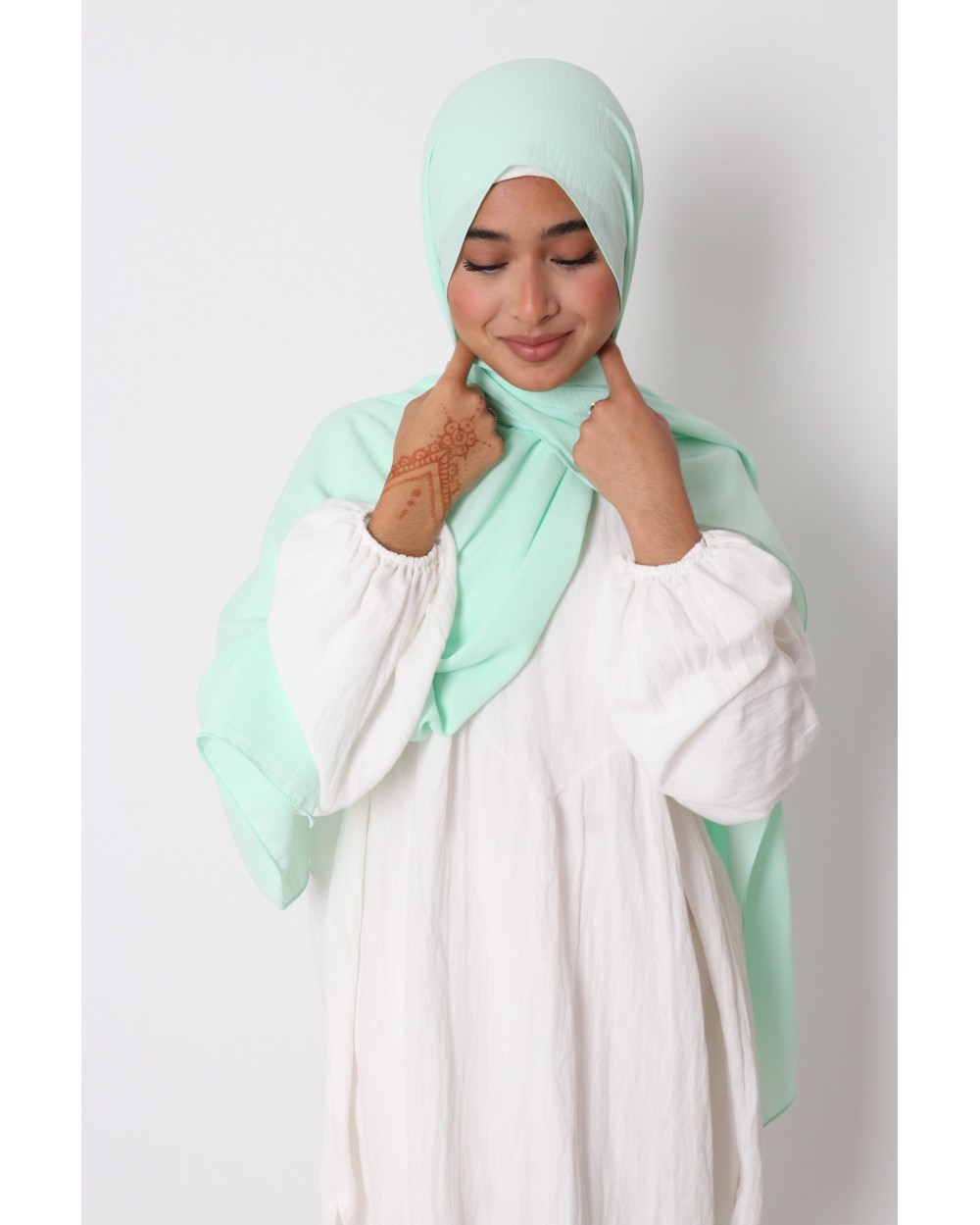 Hijab froissé mousseline Dellys