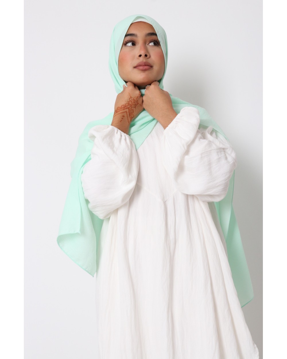 Hijab froissé mousseline Dellys