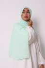 Hijab froissé mousseline Dellys