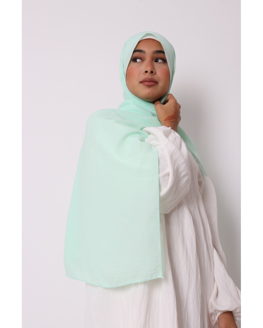 Hijab froissé mousseline Dellys