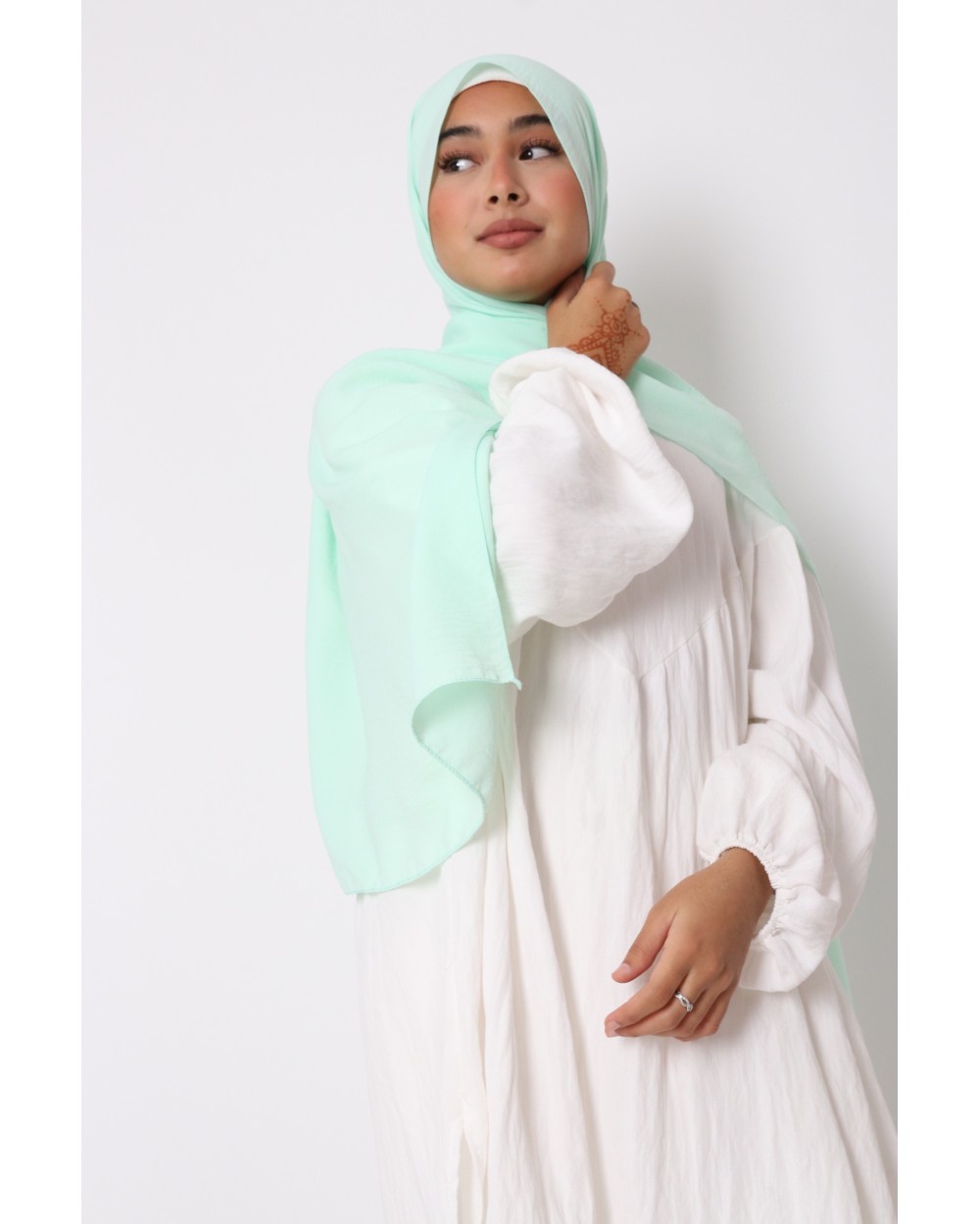 Hijab froissé mousseline Dellys