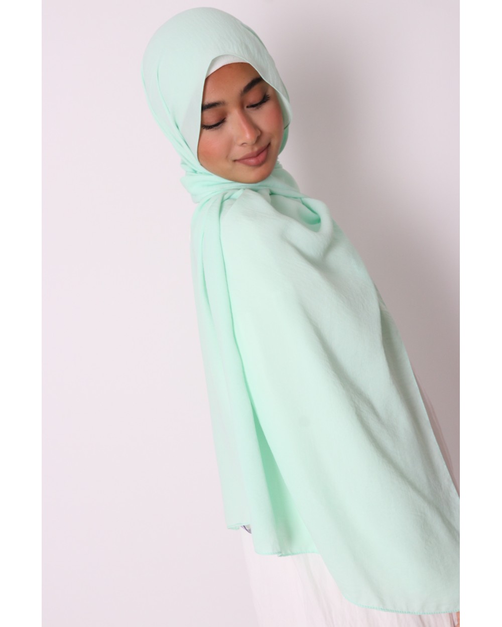 Hijab froissé mousseline Dellys
