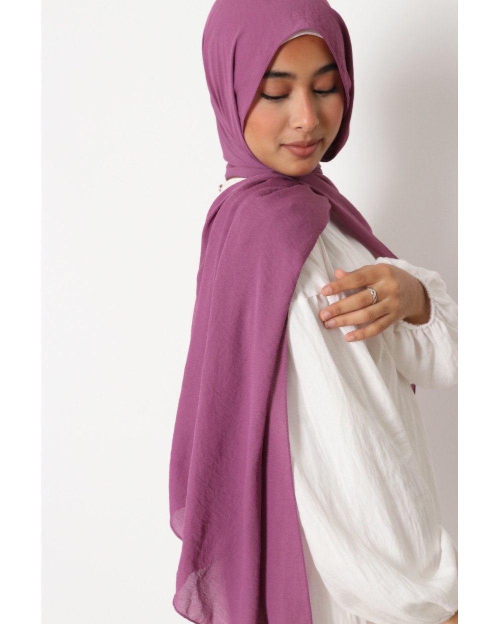 Hijab froissé mousseline Dellys