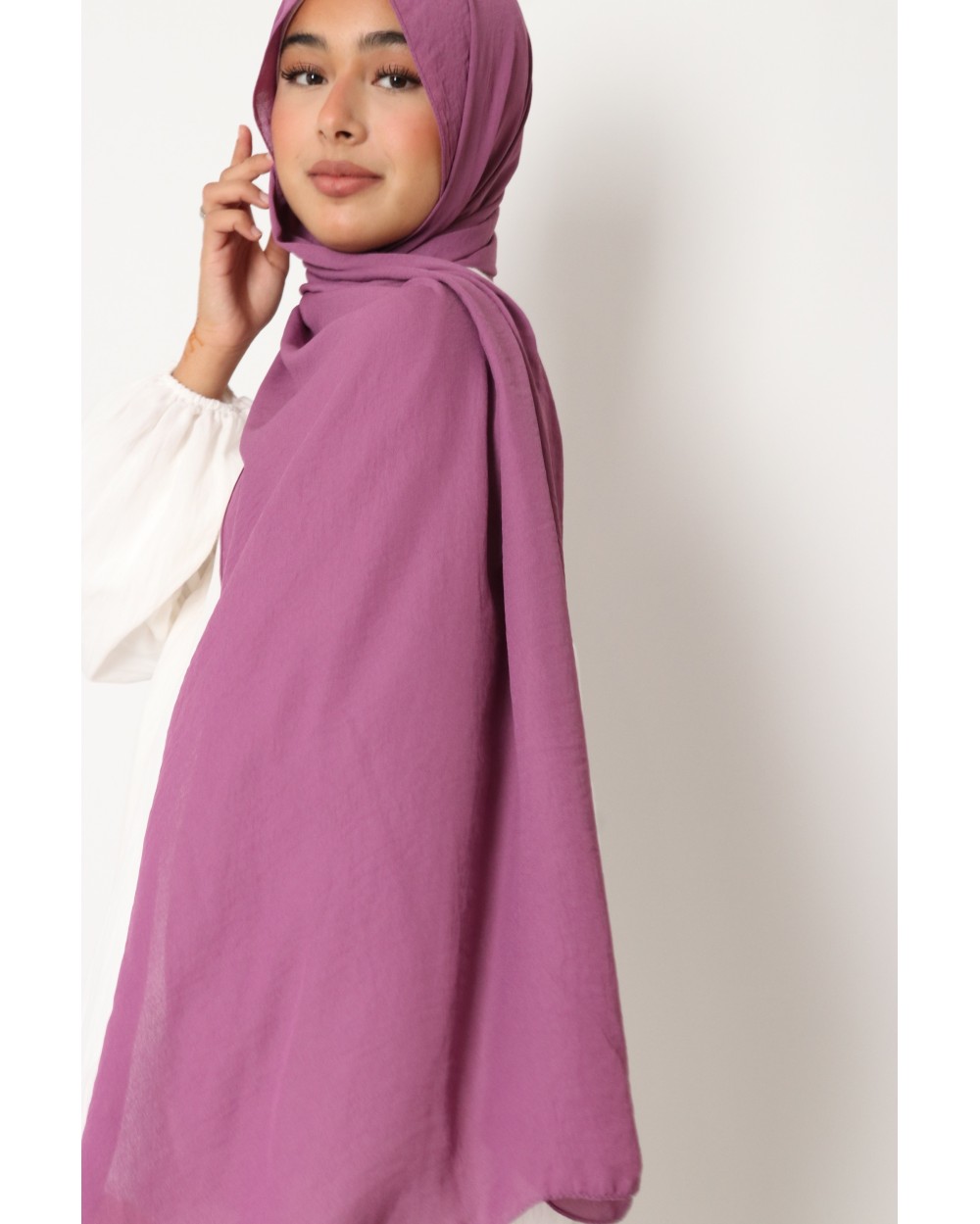 Hijab froissé mousseline Dellys