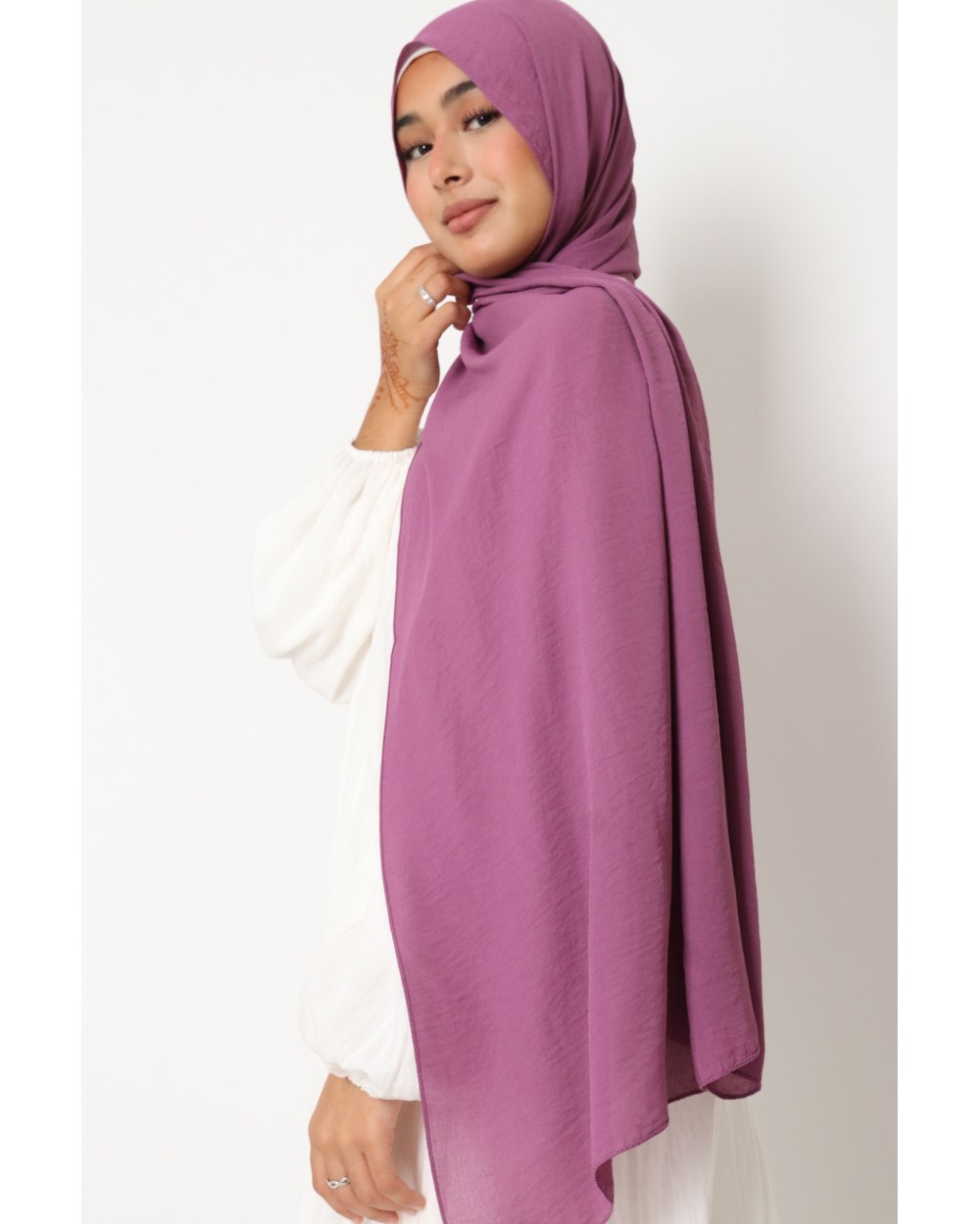 Hijab froissé mousseline Dellys