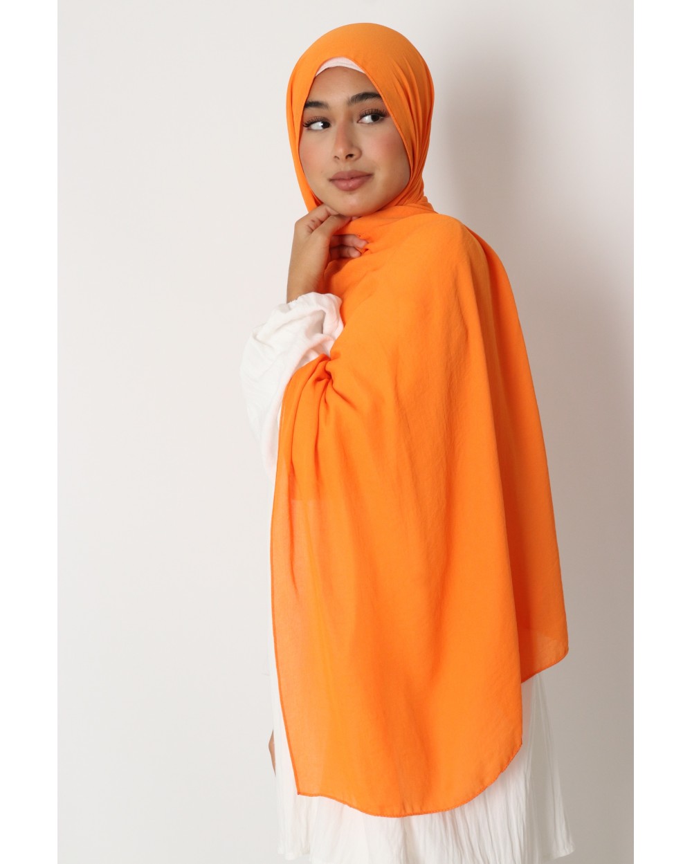 Hijab froissé mousseline Dellys