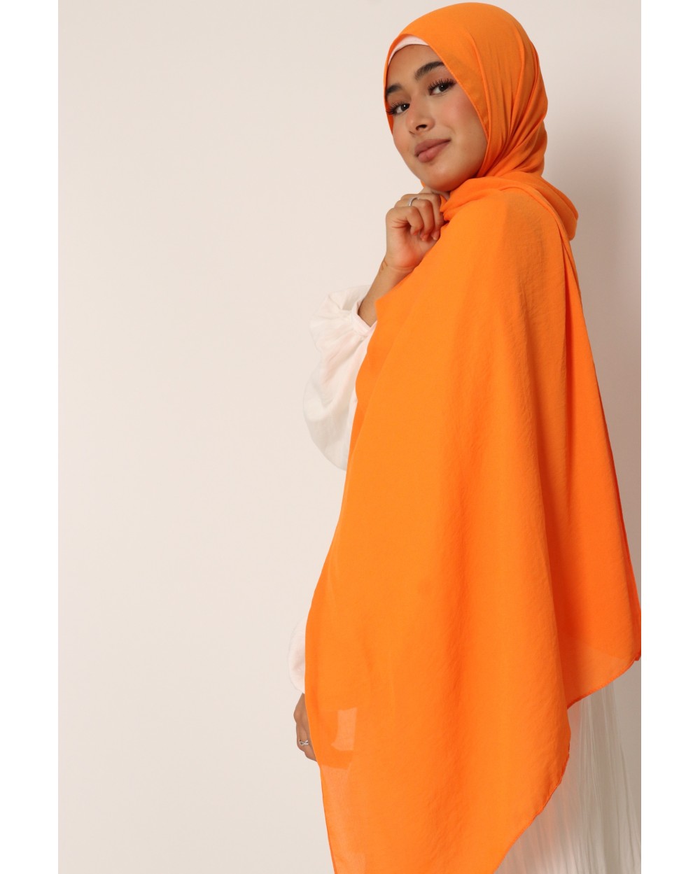 Hijab froissé mousseline Dellys