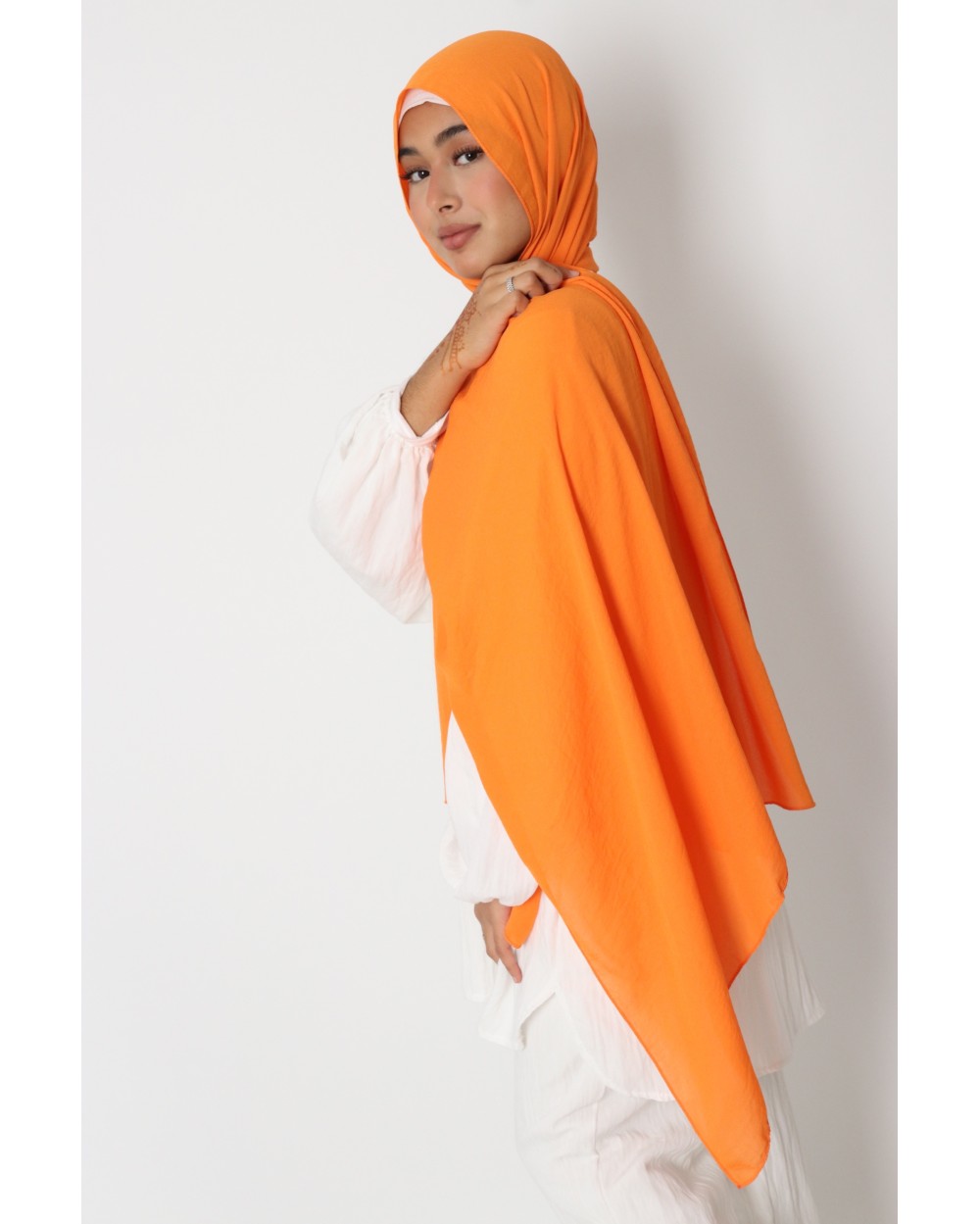 Hijab froissé mousseline Dellys