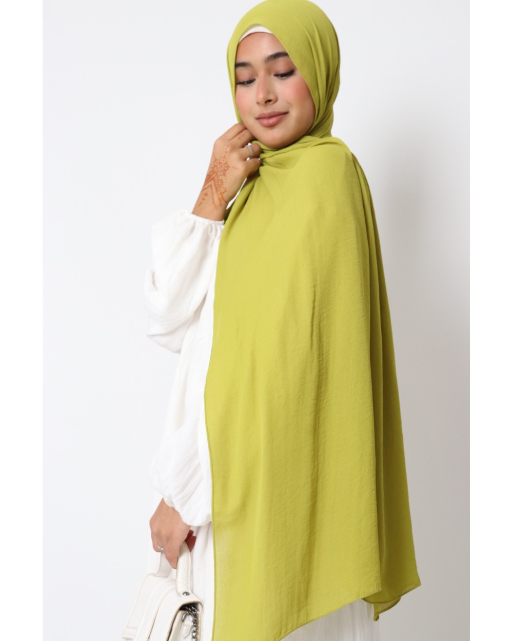 Hijab froissé mousseline Dellys