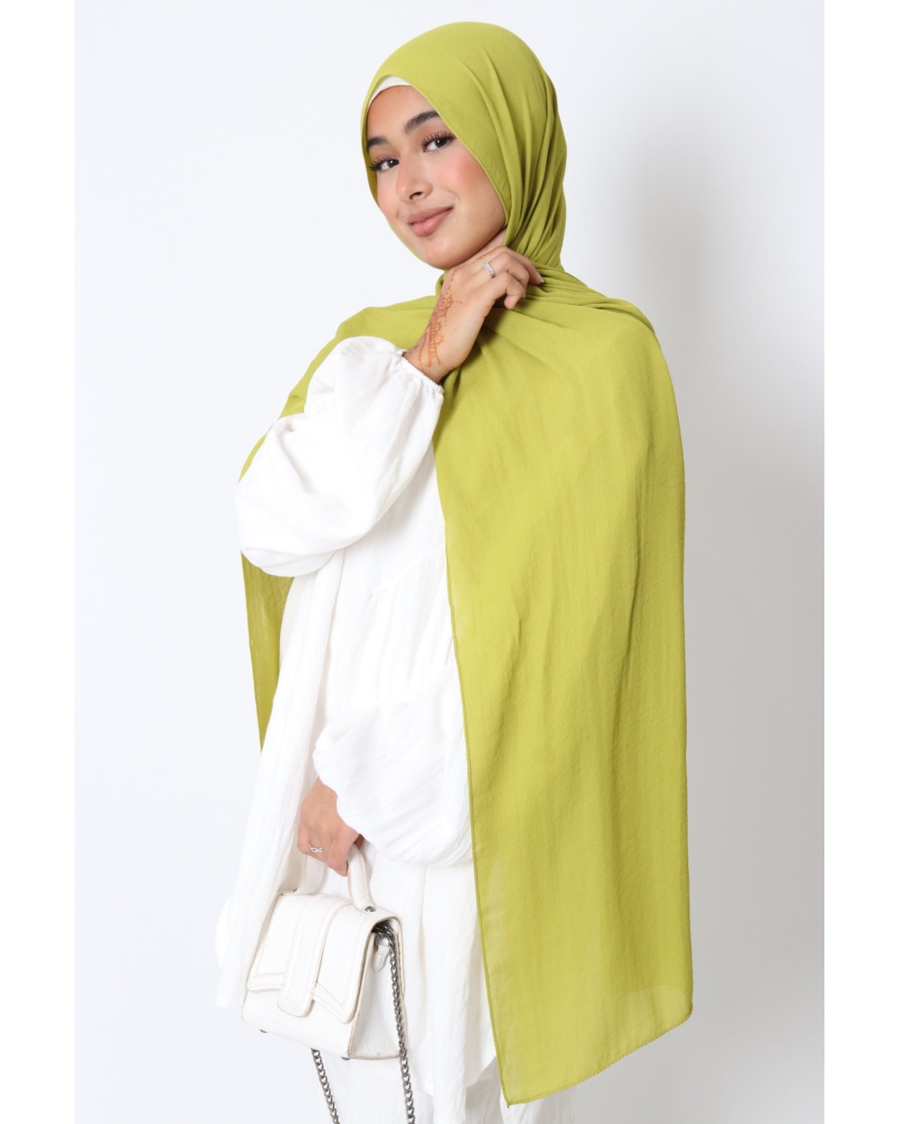 Hijab froissé mousseline Dellys