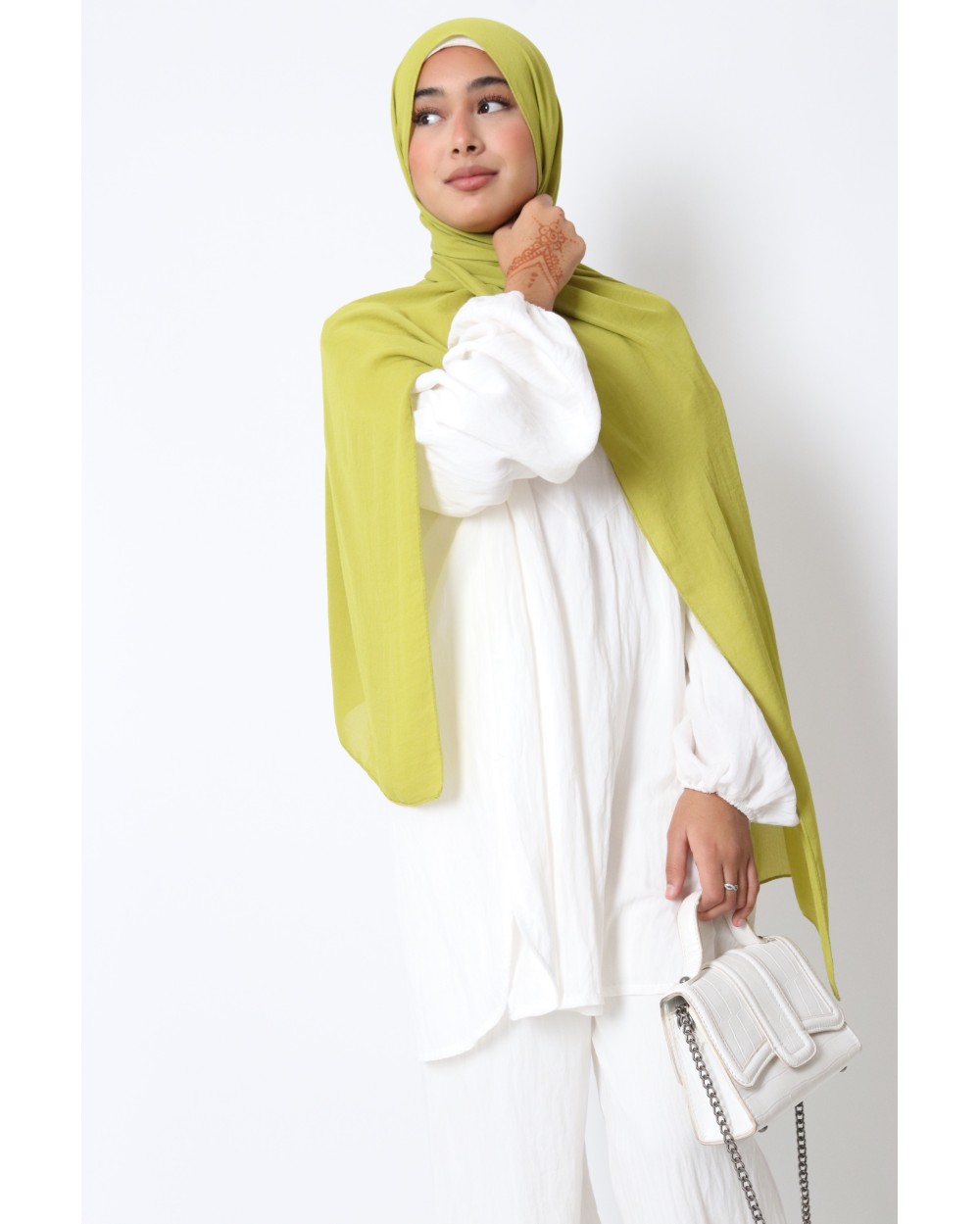 Hijab froissé mousseline Dellys