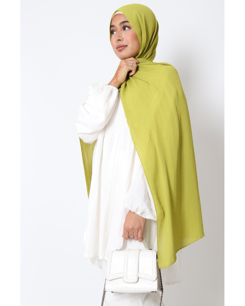 Hijab froissé mousseline Dellys