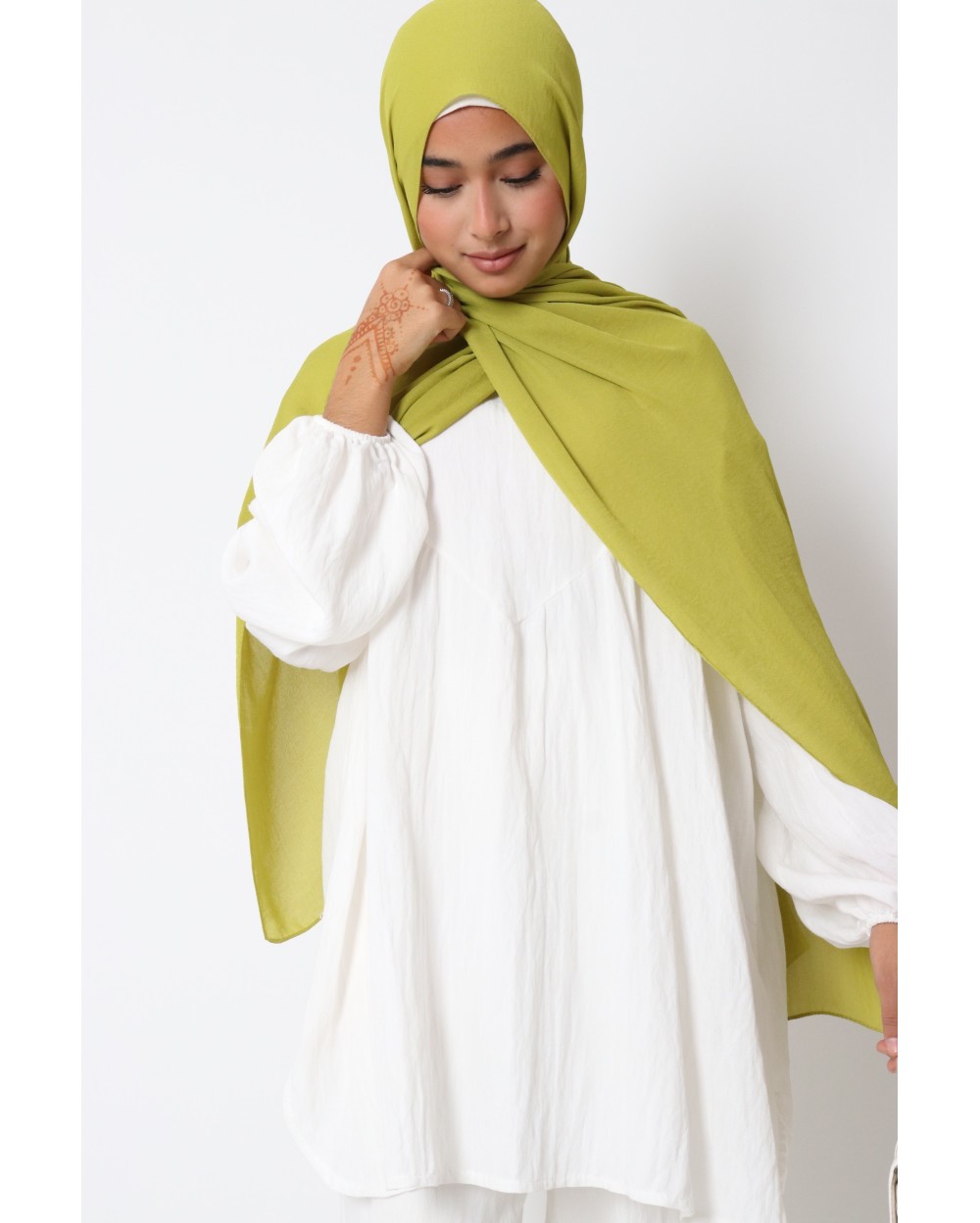 Hijab froissé mousseline Dellys