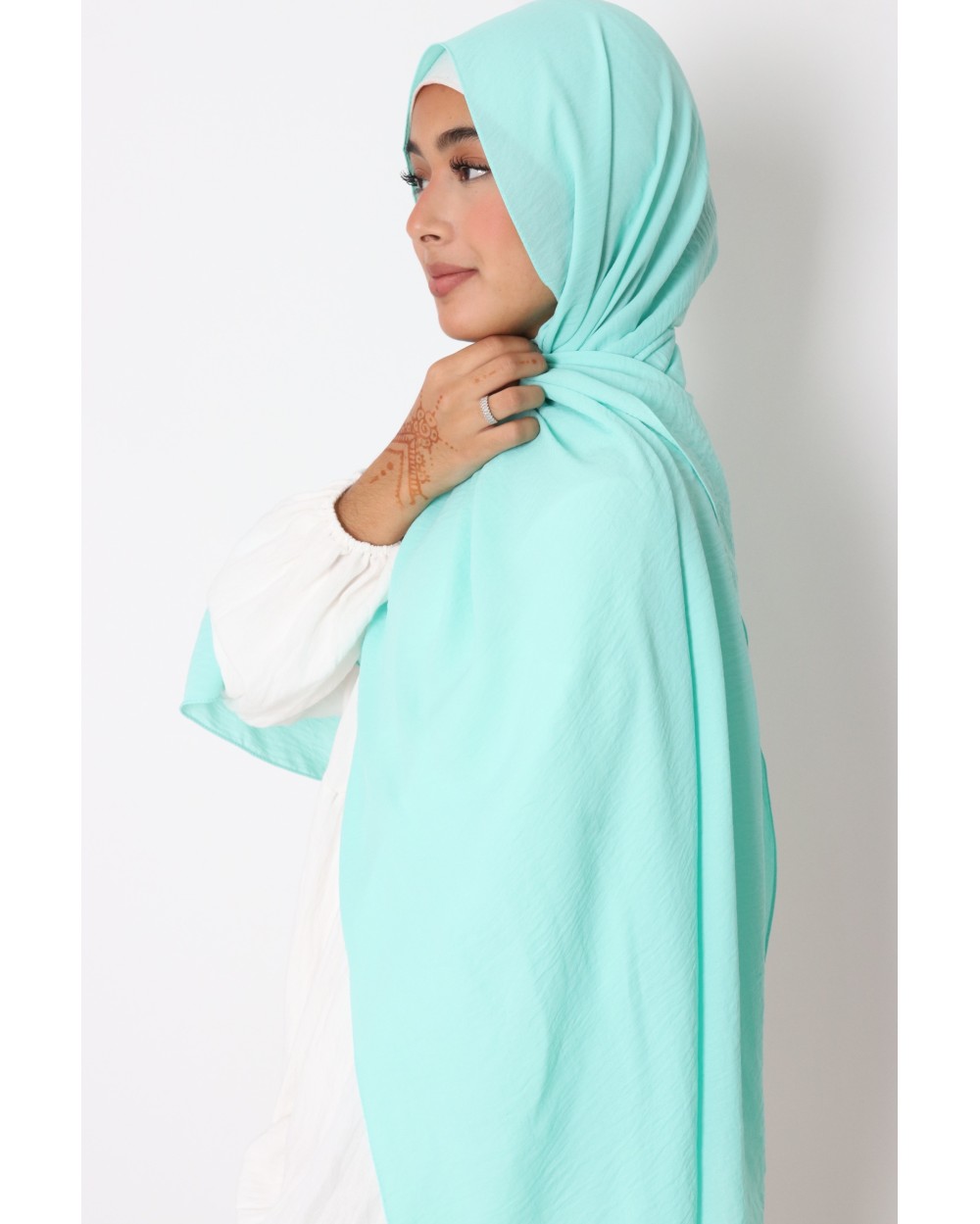 Hijab froissé mousseline Dellys
