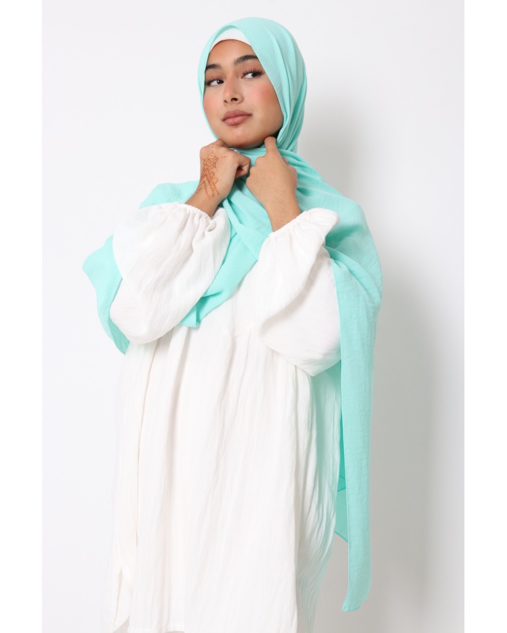 Hijab froissé mousseline Dellys