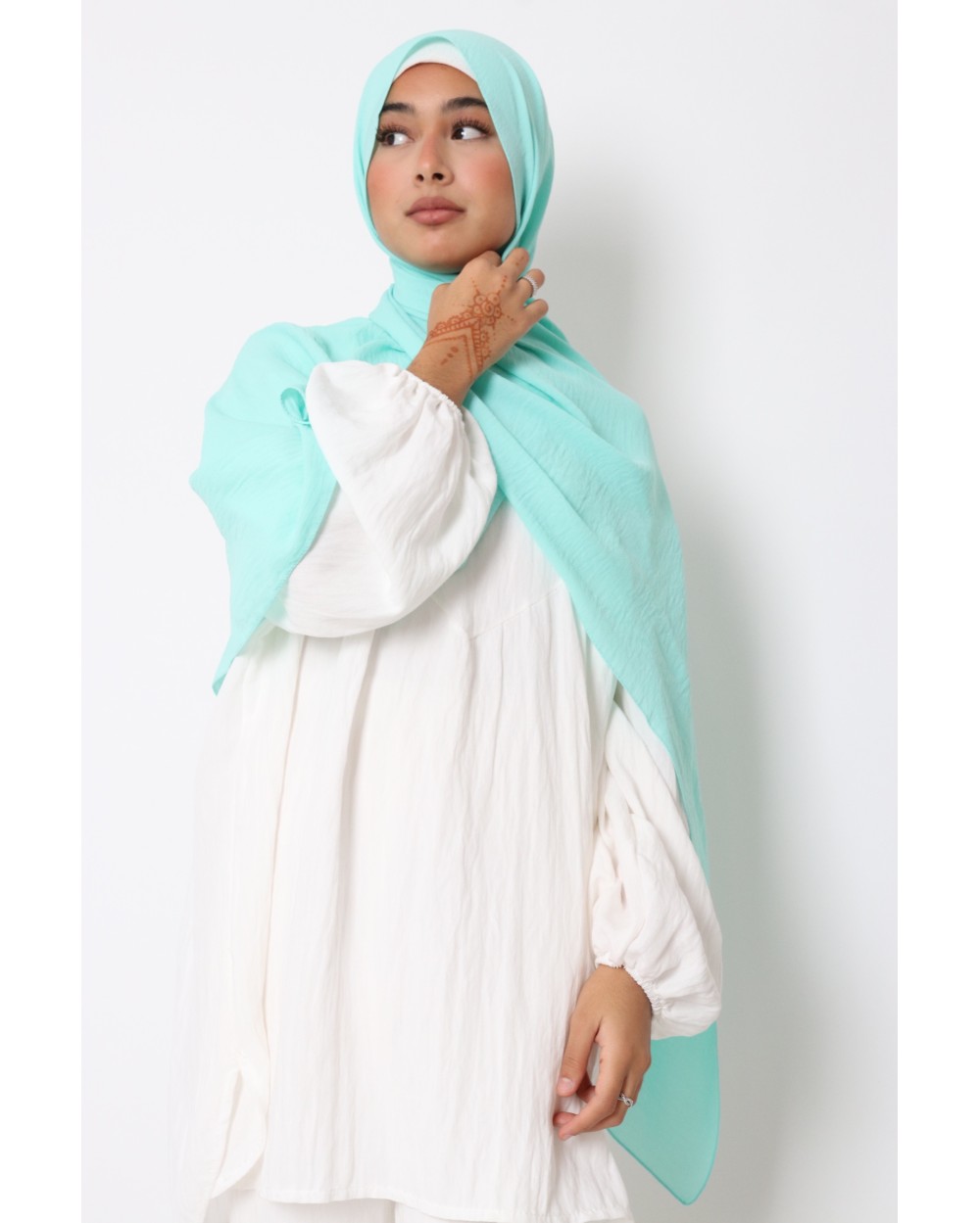 Hijab froissé mousseline Dellys