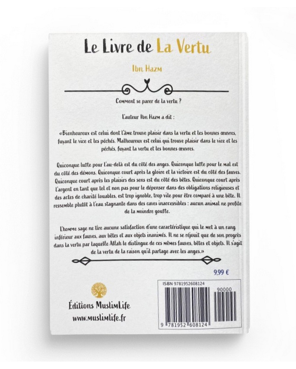 The book of virtue - Ibn Hazm - Muslimlife Edition