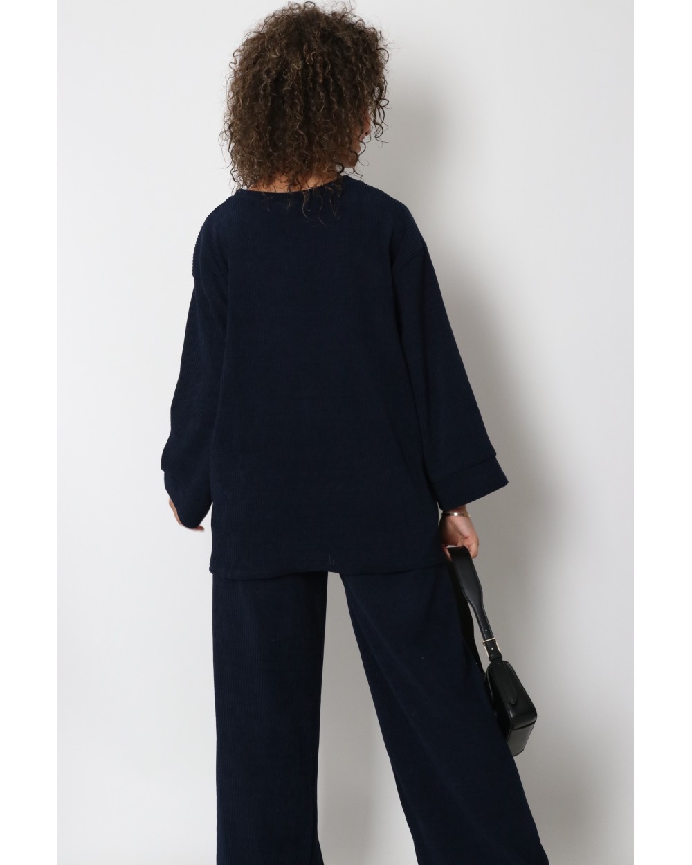 Ensemble pantalon côtelé