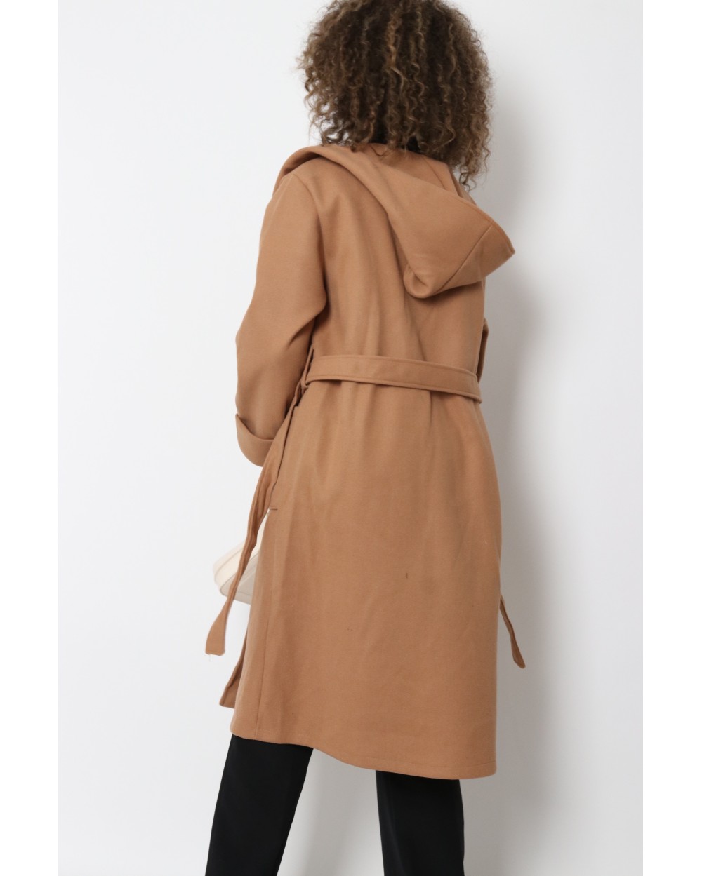 Manteau souple à capuche