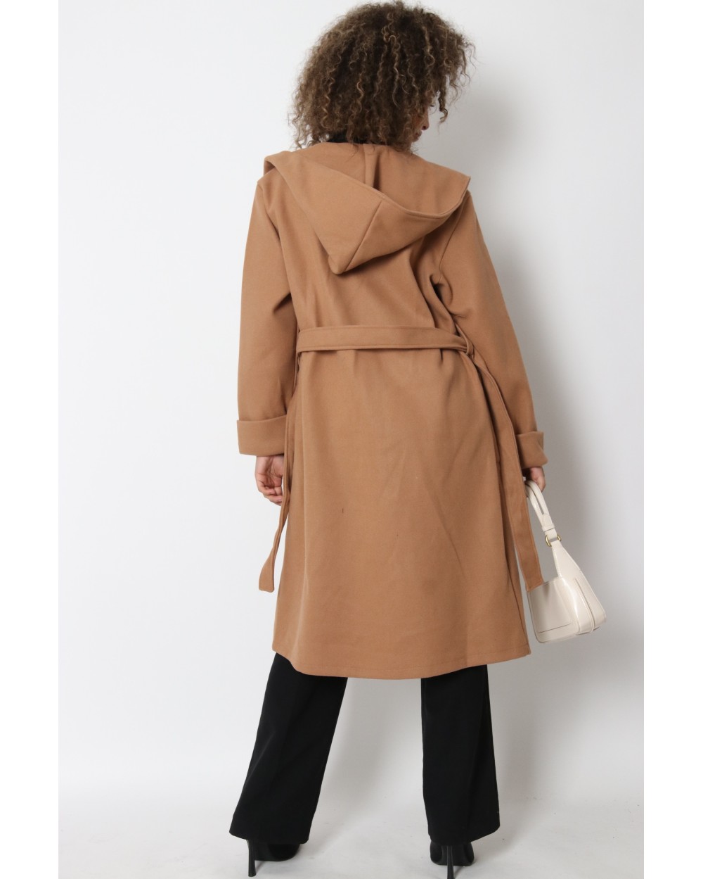 Manteau souple à capuche
