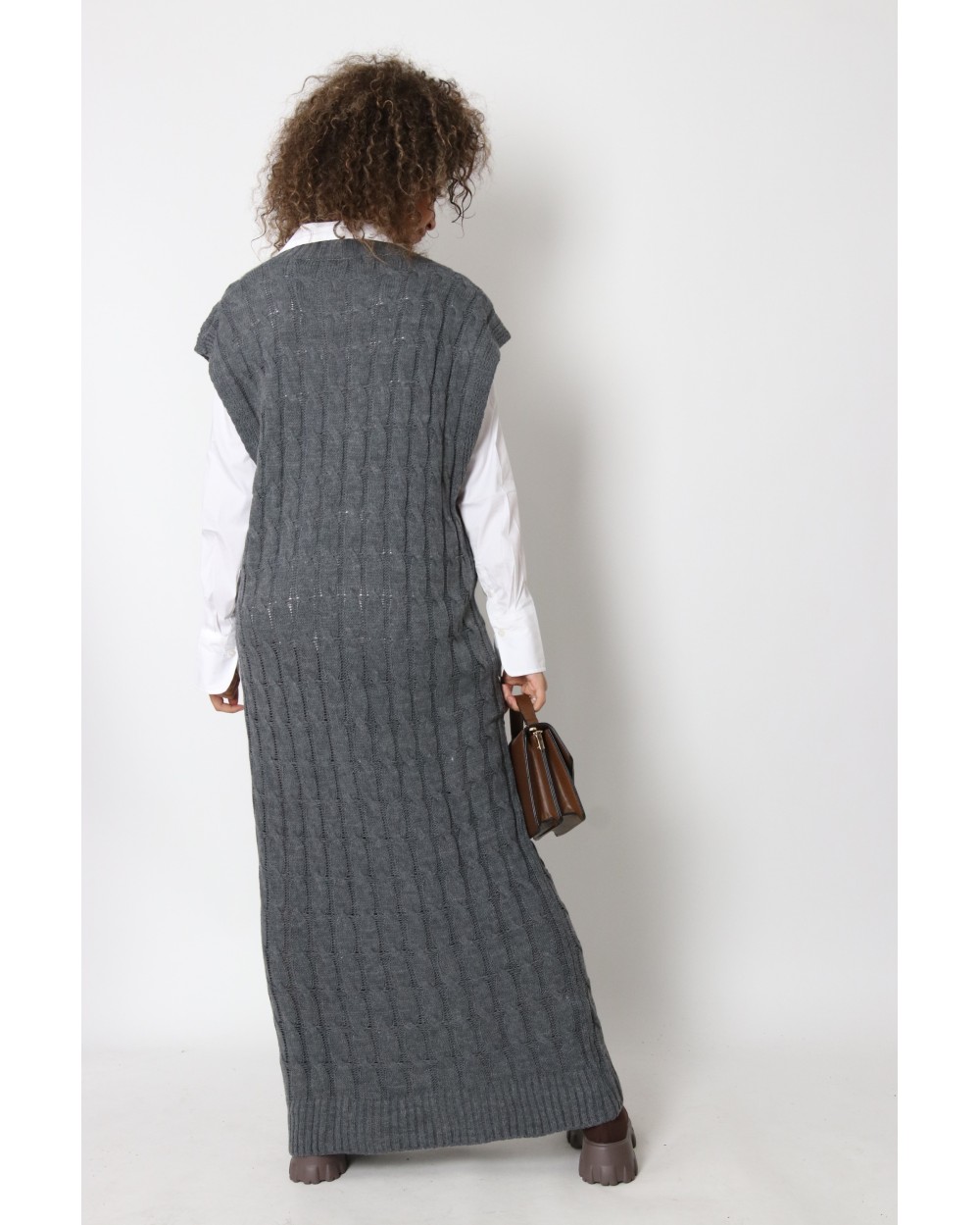 Robe pull sans manches Rella