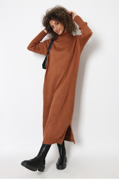 Robe pull RIXA col roulé