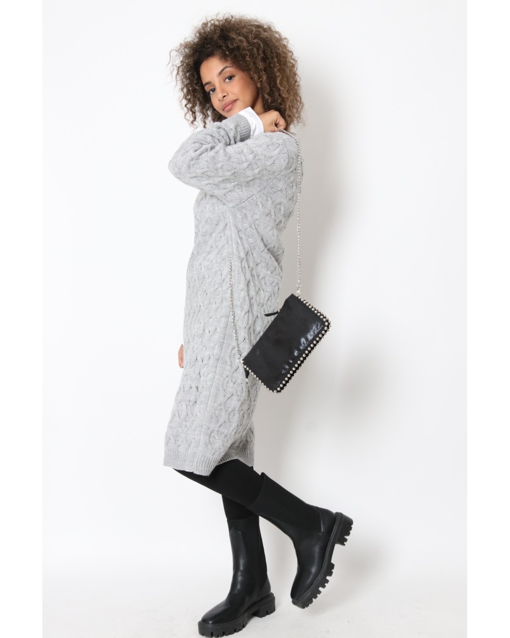 Robe Pull Majda avec col V