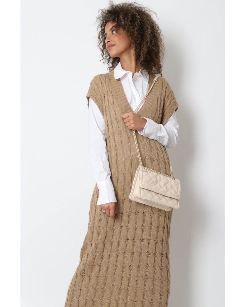 Rella sleeveless sweater dress