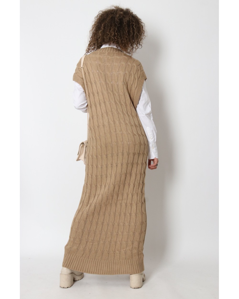 Rella sleeveless sweater dress