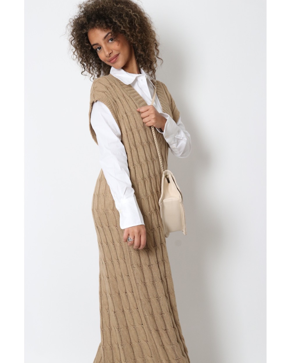 Rella sleeveless sweater dress