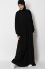 Integrated hooded butterfly abaya