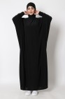 Integrated hooded butterfly abaya