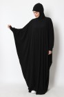 Integrated hooded butterfly abaya