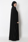 Integrated hooded butterfly abaya
