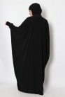 Integrated hooded butterfly abaya