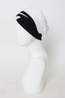 Turban femme bicolore