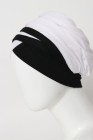 Turban femme bicolore