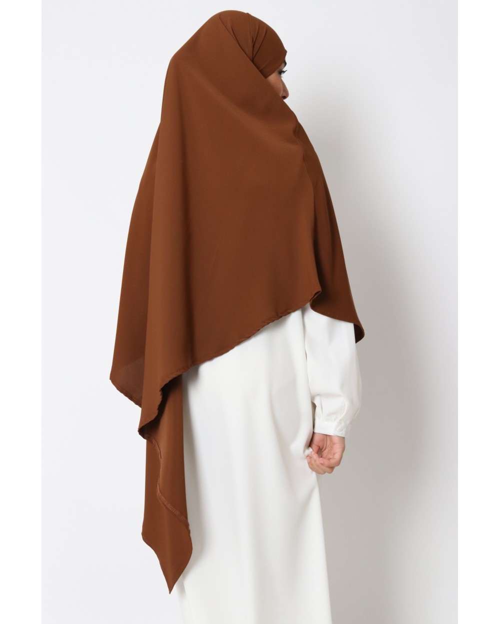 Khimar pointe court soie de médine