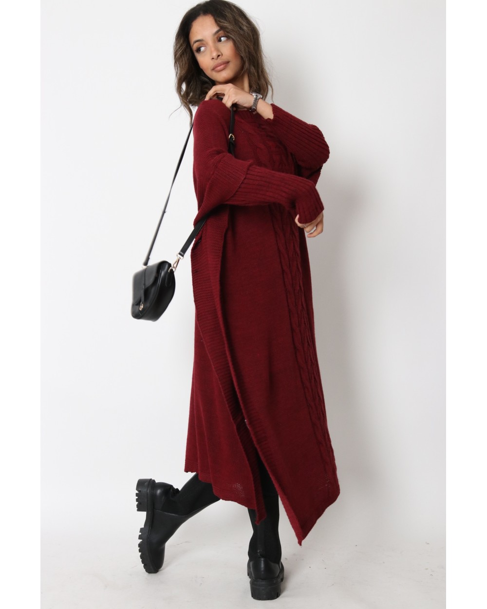 Maxi Pantchi Sweater with Twists