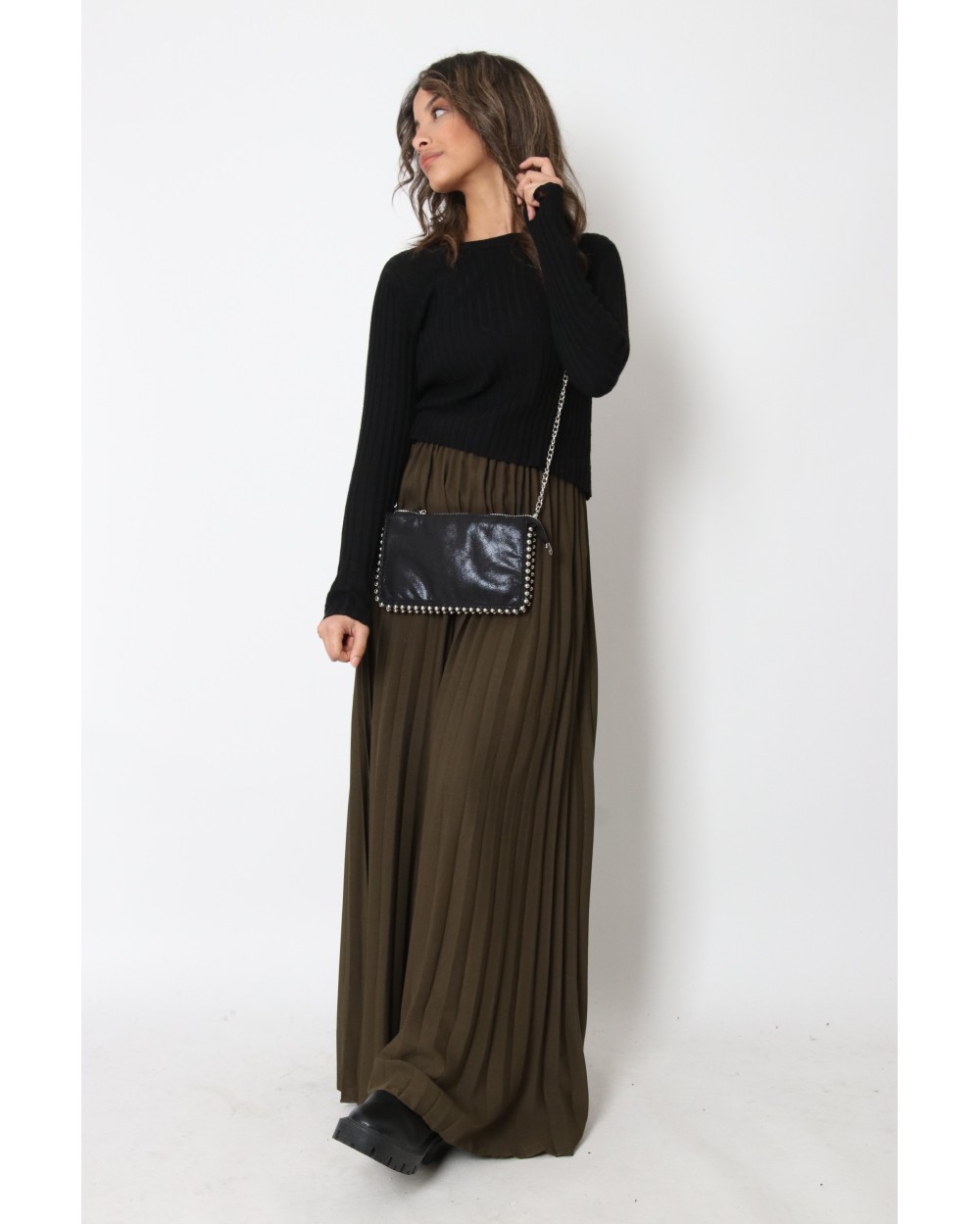 Long skirt LOULA pleated