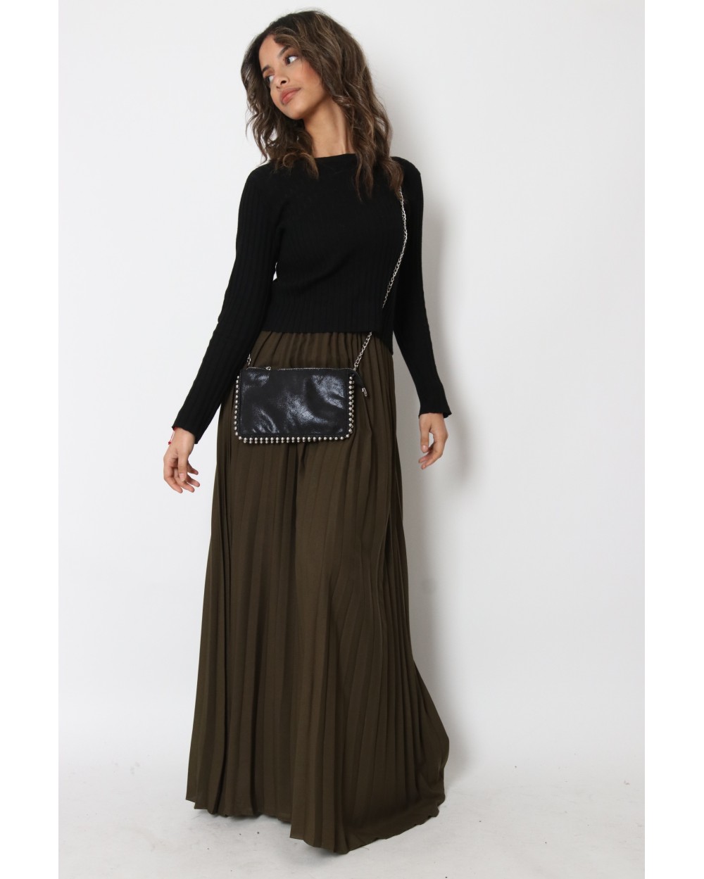 Long skirt LOULA pleated
