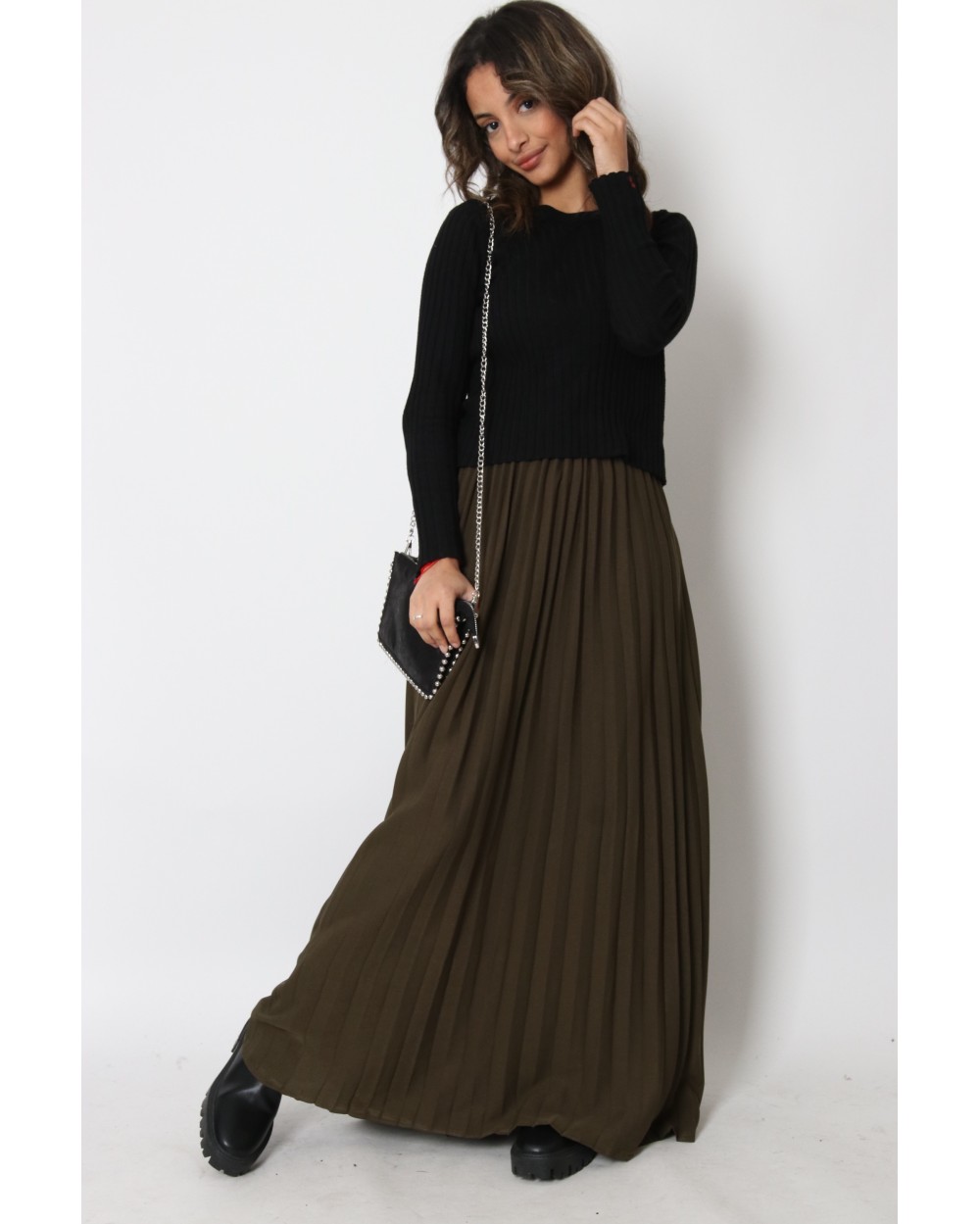 Long skirt LOULA pleated