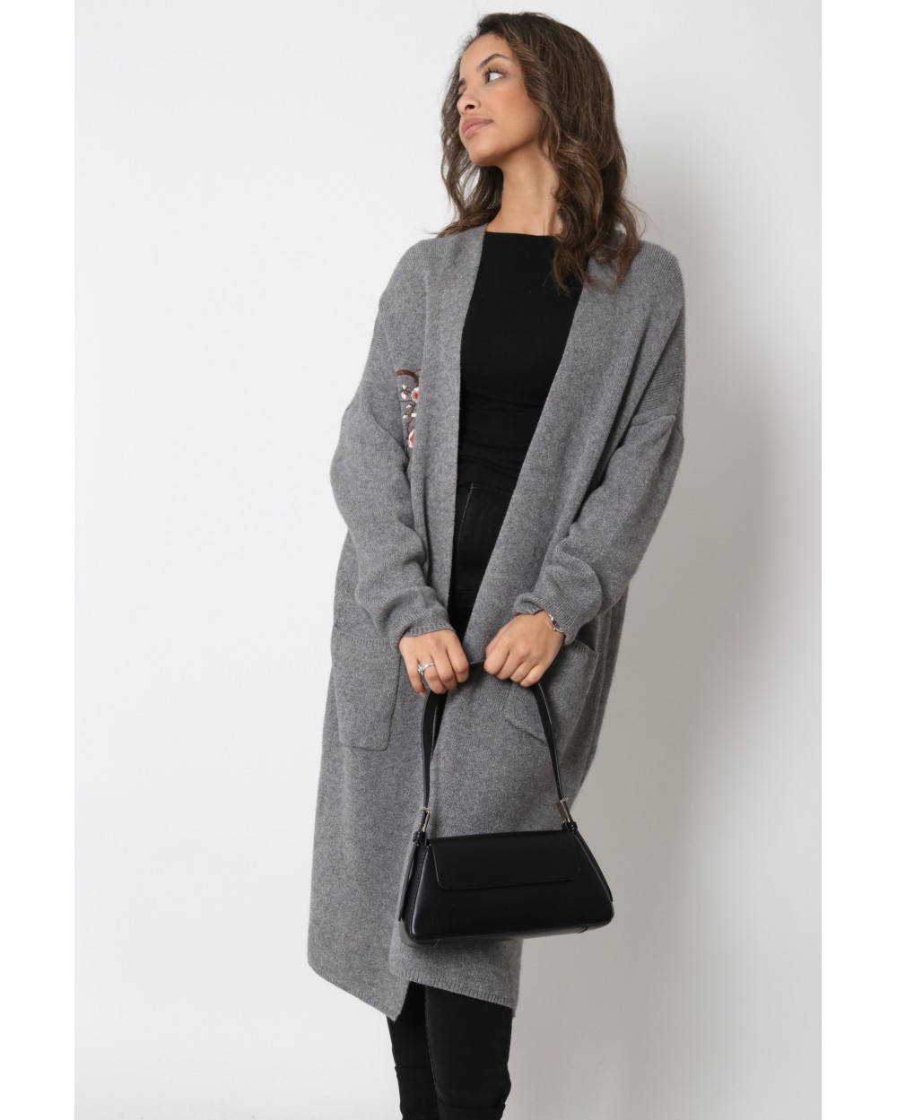 Cherry oversize vest