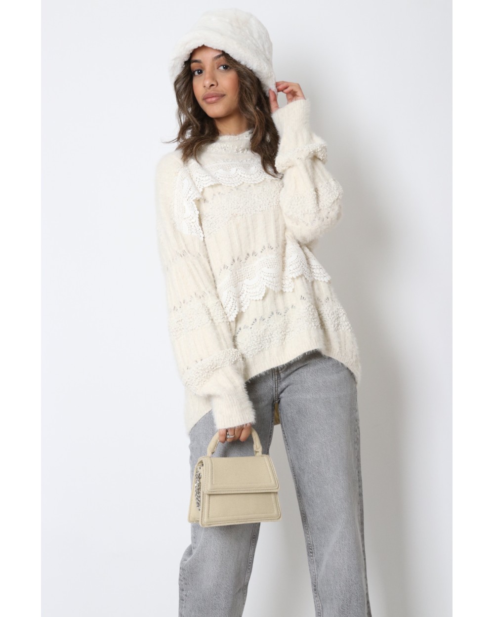 Pull à dentelle Danysia