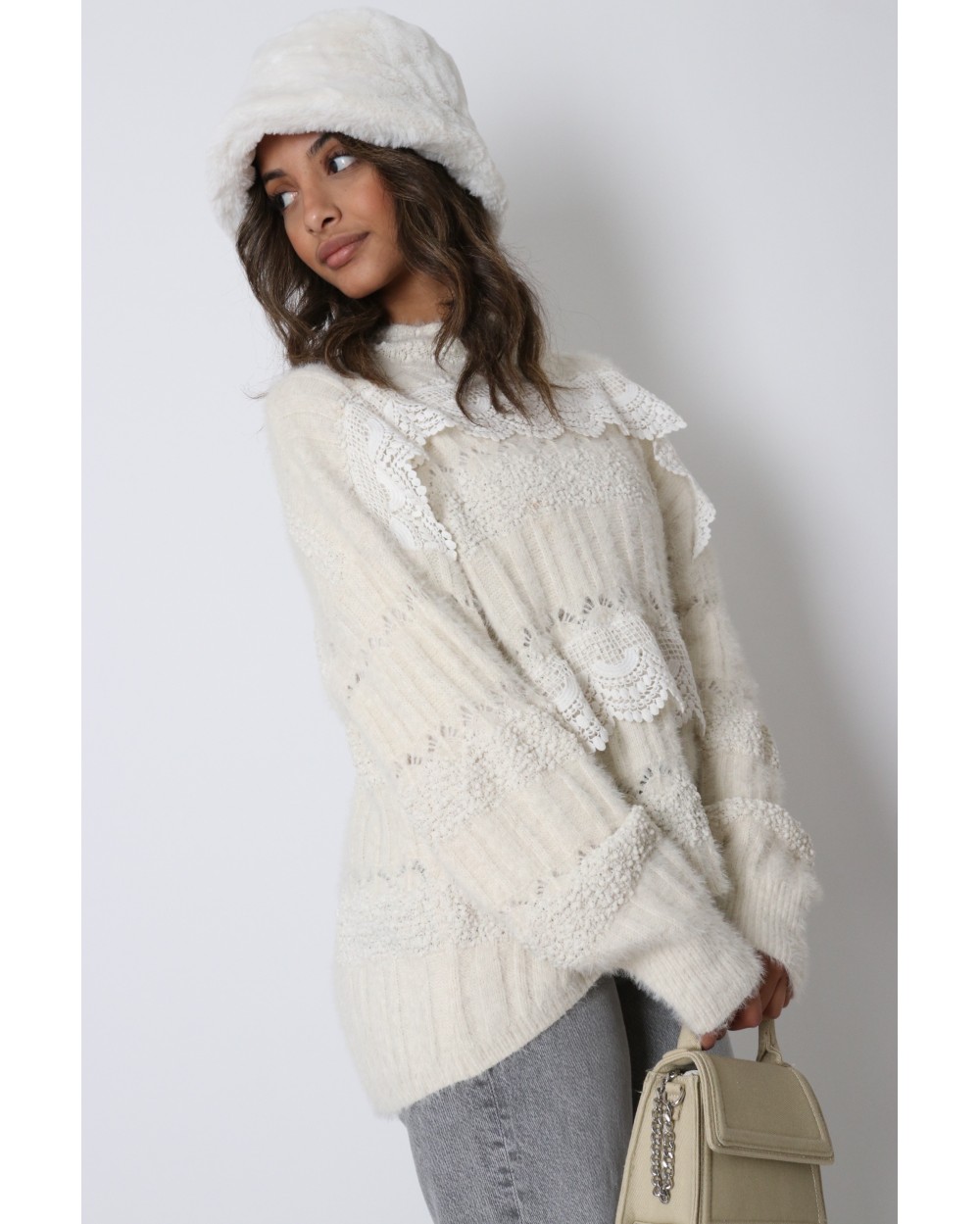 Pull à dentelle Danysia