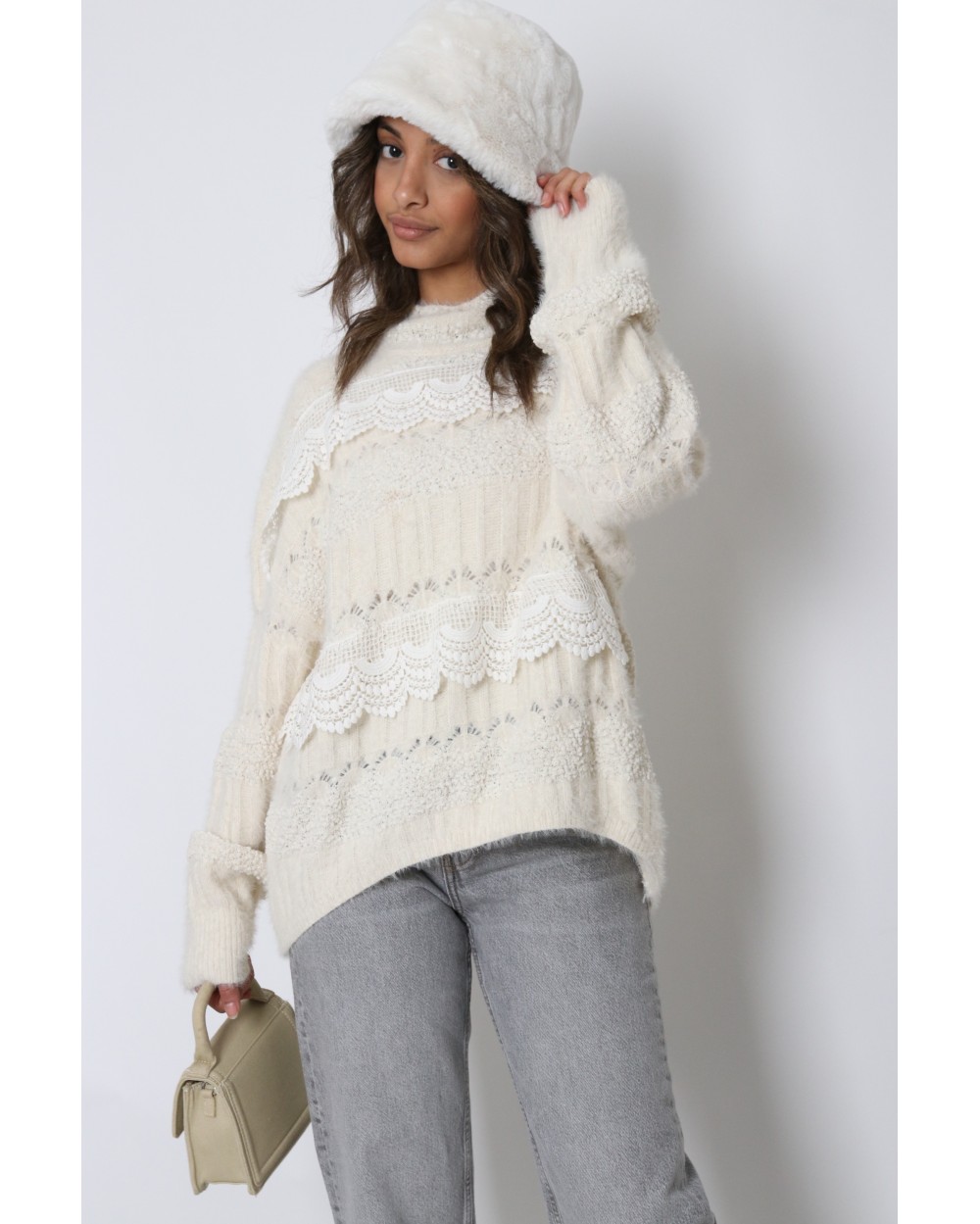 Danycia lace sweater