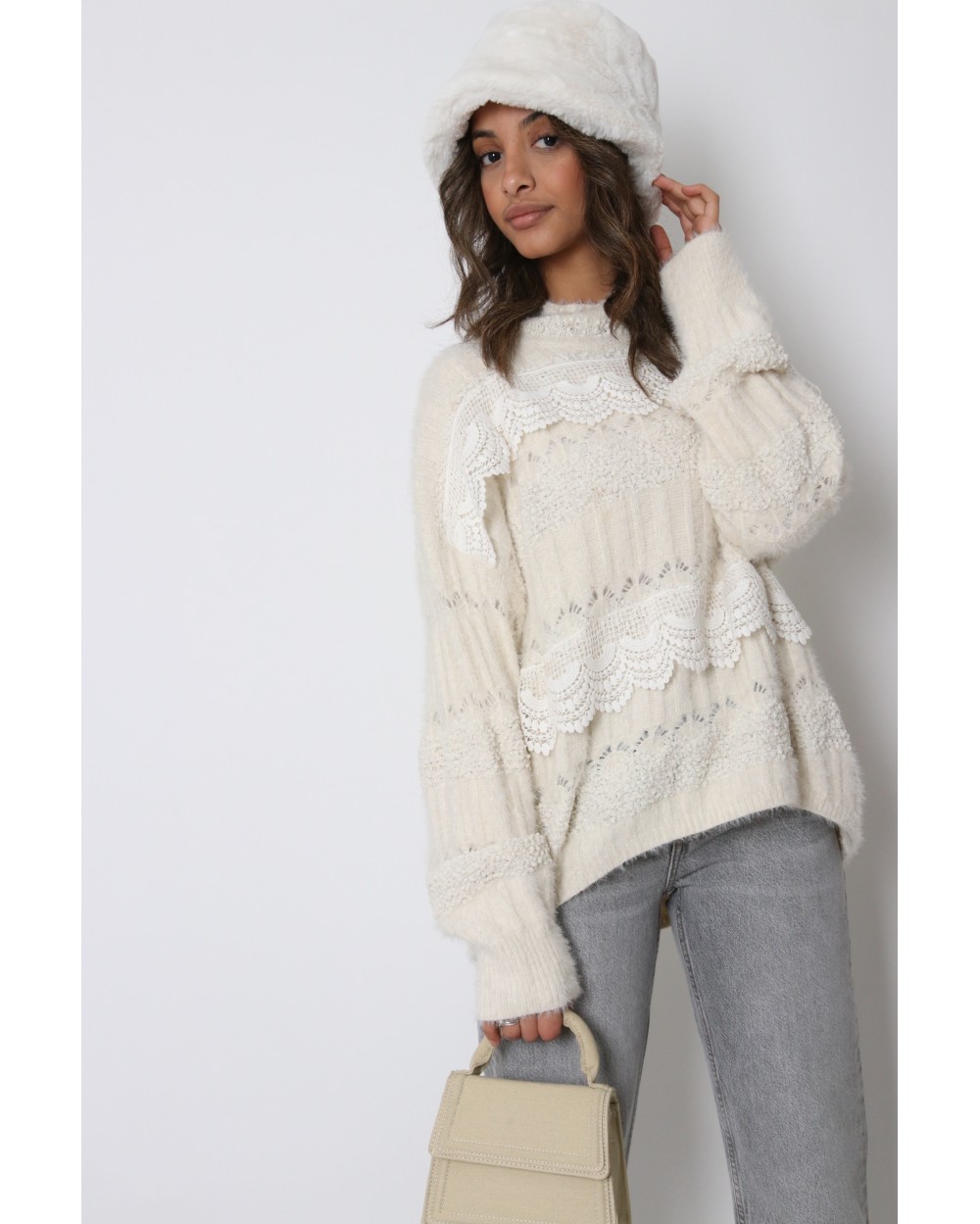 Pull à dentelle Danysia