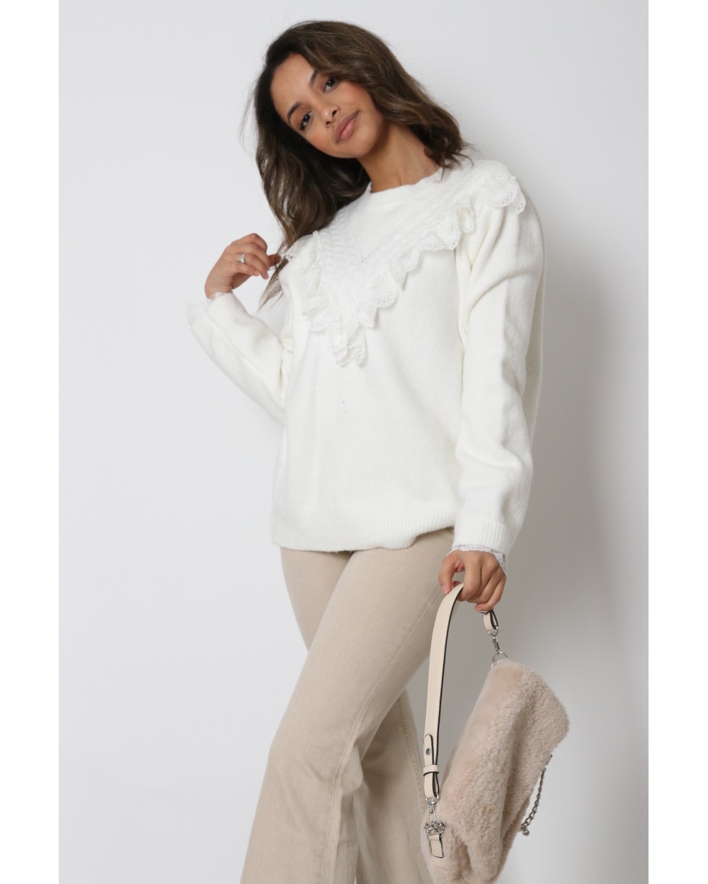 Pull à dentelle Palmas